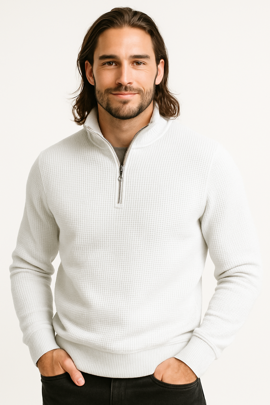 Pack of 2 Men’s Waffle Knit Sweatshirts