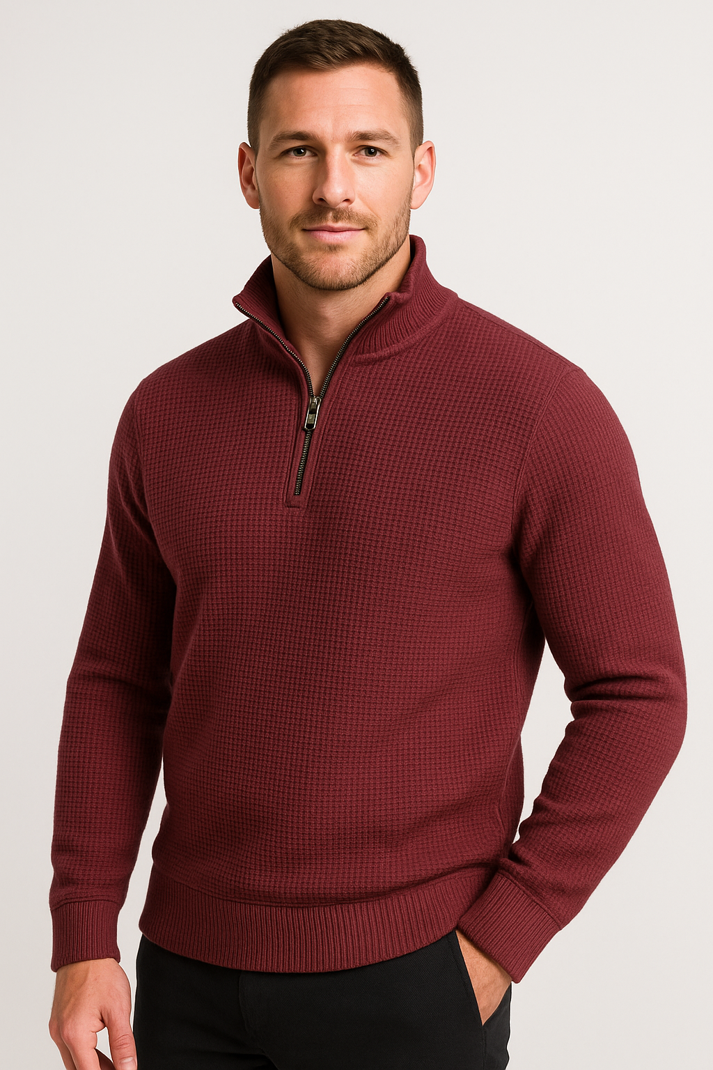 Pack of 2 Men’s Waffle Knit Sweatshirts
