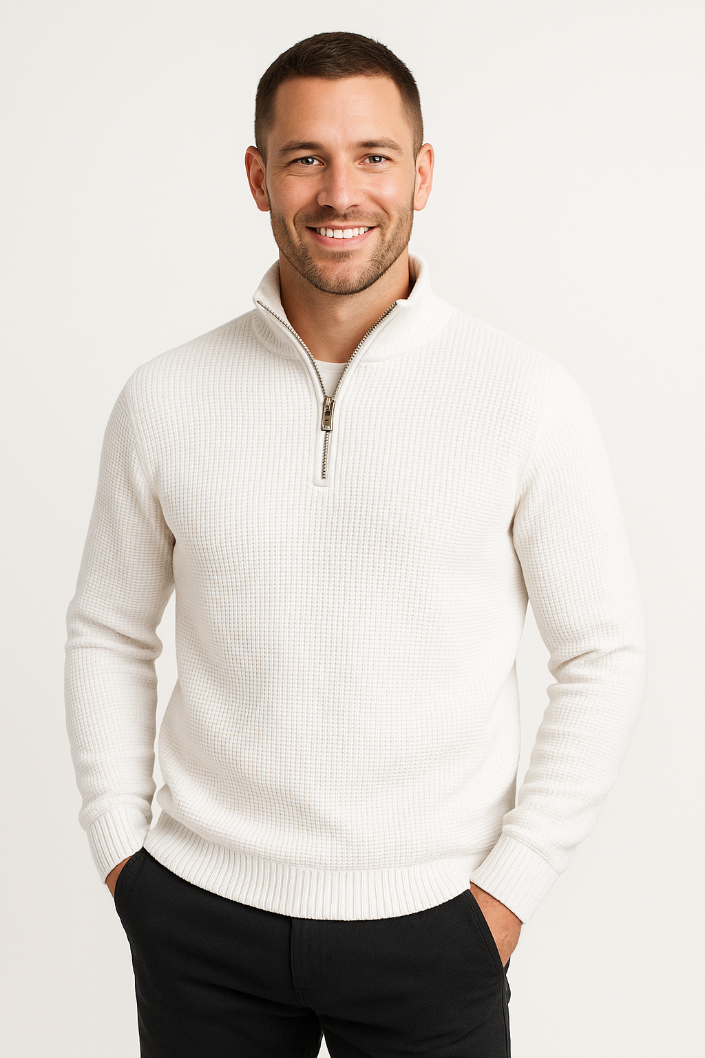 Pack of 2 Men’s Waffle Knit Sweatshirts