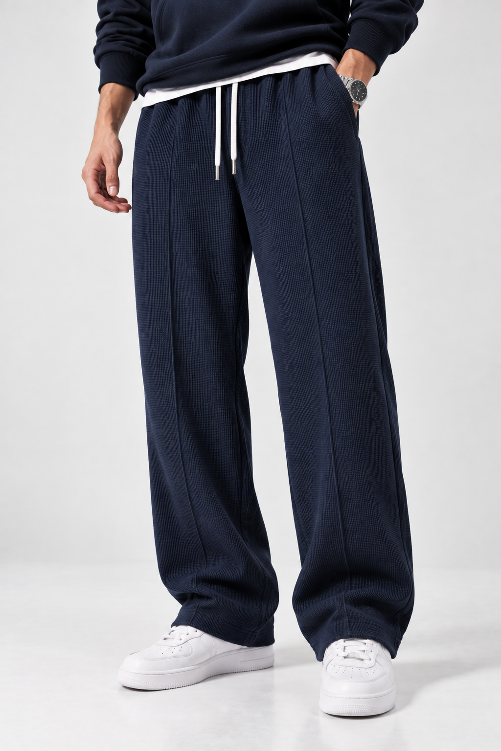 Pack of 2 Waffle Knit Trousers