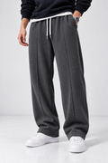 Charcoal Waffle Knit Trouser