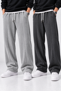 Pack of 2 Waffle Knit Trousers