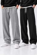 Pack of 2 Waffle Knit Trousers