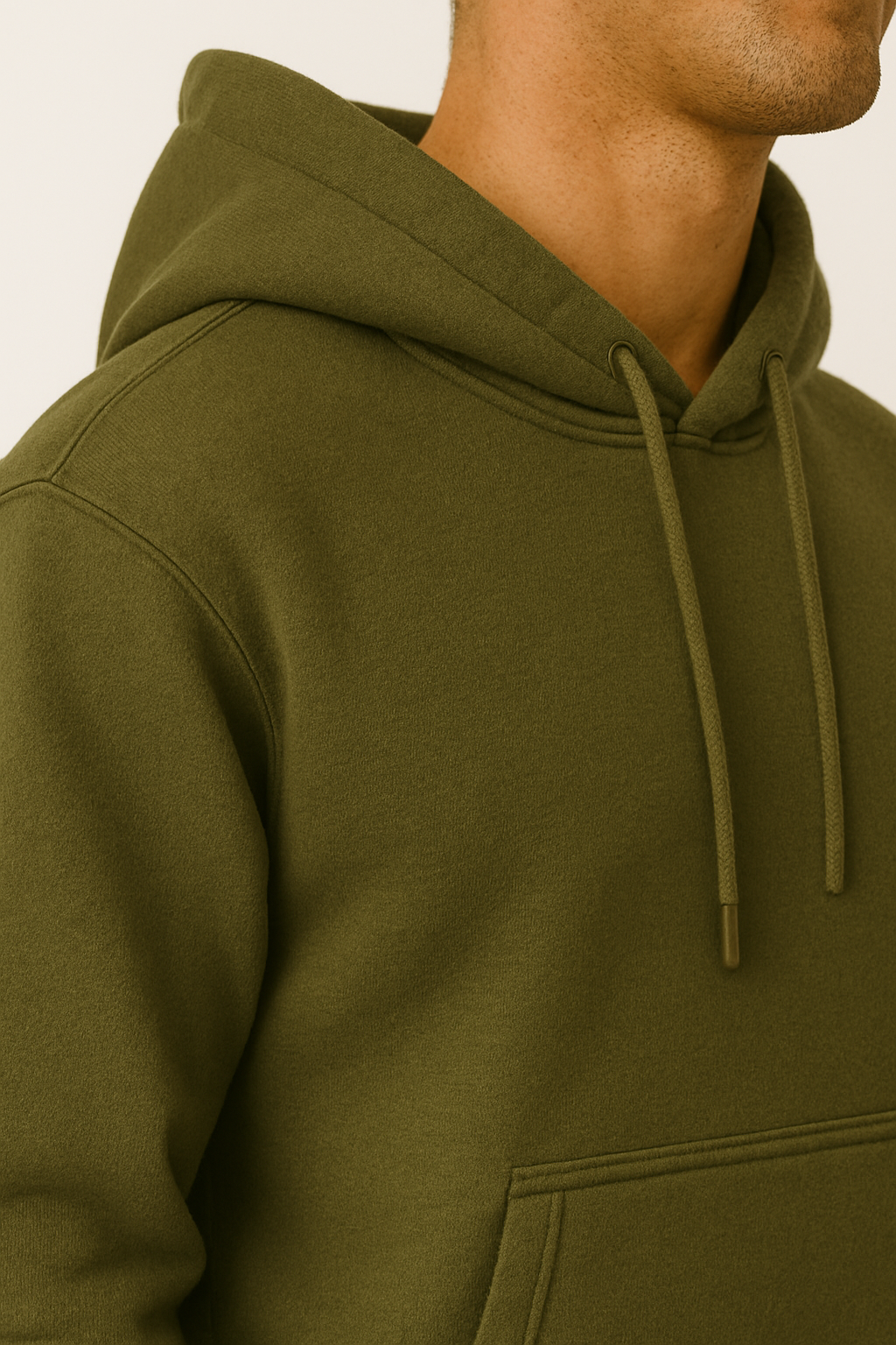Pack of 2 Men’s Basic Hoodies - Army Green & Black