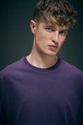 Rich Voilet Oversized Drop Shoulder