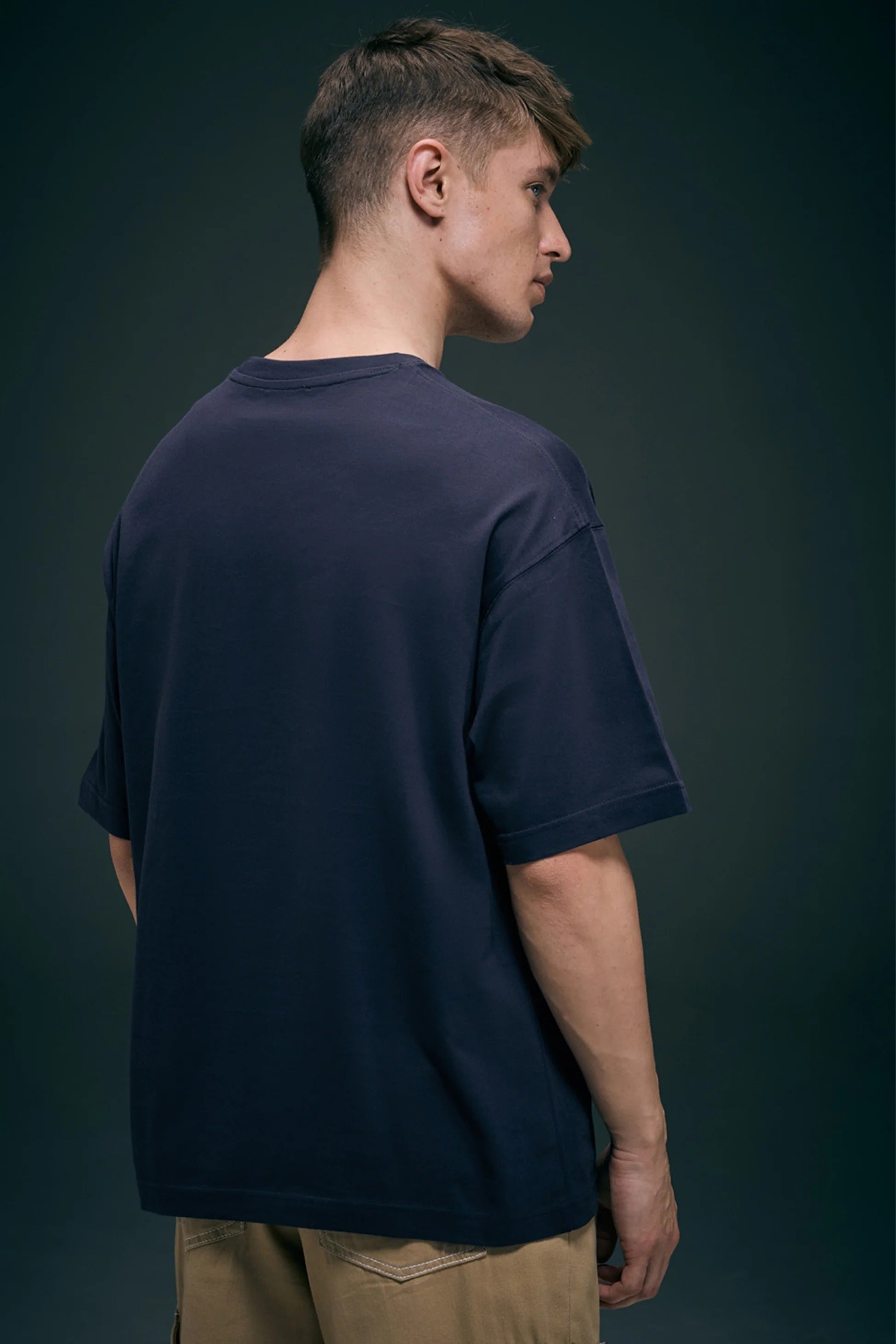 Trip Teal Oversized Drop Shoulder